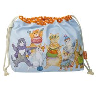 KITTENS IN MITTENS DRAWSTRING BAG