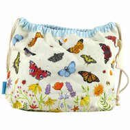 BUTTERFLIES DRAWSTRING BAG