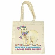 WINTER IS COMING Cotton Canvas Bag
