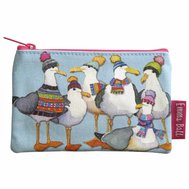 SEAGULLS IN BEANIES PURSE