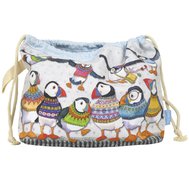 WOOLLY PUFFINS II Drawstring Bag
