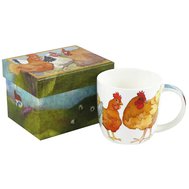 FELTED CHICKENS MUG WITH GIFT BOX