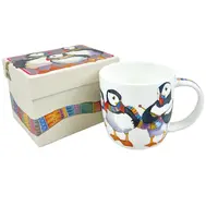 KNITTING PUFFINS Mug with Gift Box KNITTING PUFFINS Mug with Gift Box