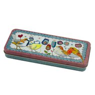 STITCHED BIRDIES PENCIL TIN