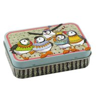 WOOLLY PUFFIN II MINI RECTANGULAR TIN