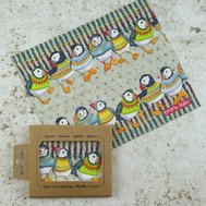 WOOLLY PUFFINS LENS CLOTH - hadřík na brýle micro