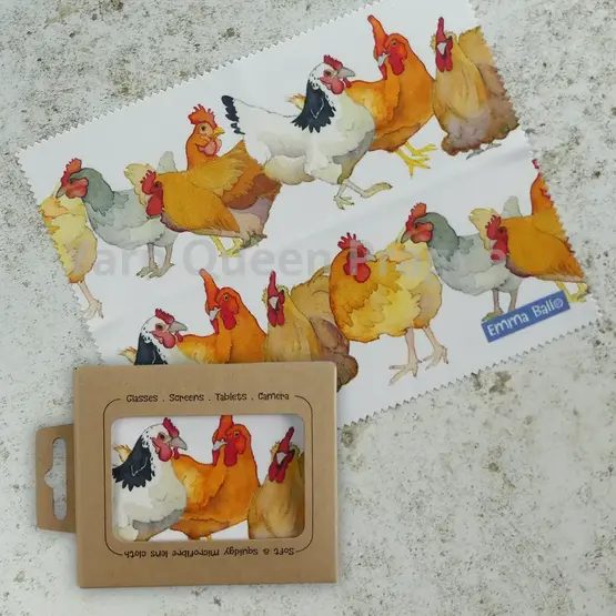 emma-ball-chickens-lens-cloth