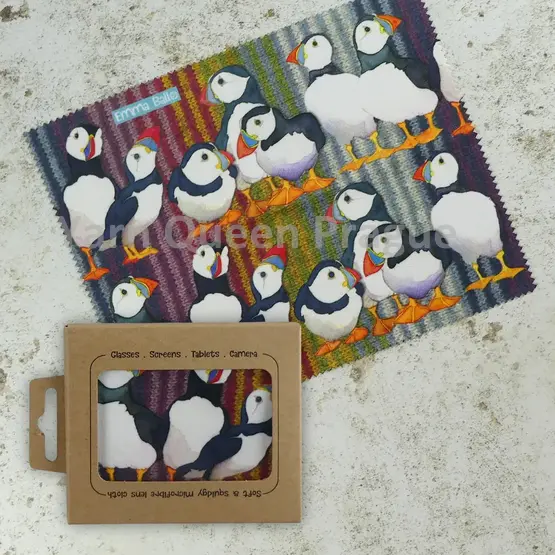 emma-ball-stripey-puffins-lens-cloth