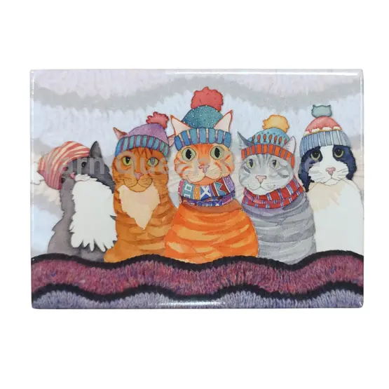 emma-ball-cats-in-hats-large-magnet