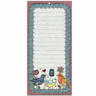 STITCHED BIRDIES MAGNETIC NOTEPAD