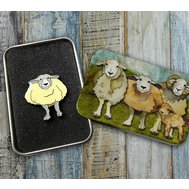 PIN IN A TIN – HAPPY SHEEP