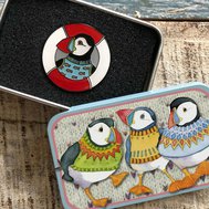 PIN IN A TIN – LIFE BUOY WOOLLY PUFFIN