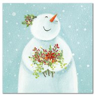 HAPPY SNOWMAN Christmas Card