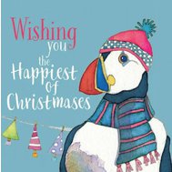 PUFFIN MERRY XMAS Christmas Card