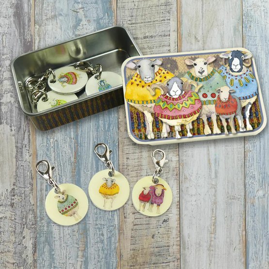 SHEEP IN SWEATERS II CROCHET STITCH MARKERS IN A POCKET TIN.jpg