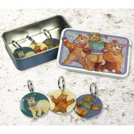 WOOLLY BEARS Stitch Markers in a Pocket Tin WOOLLY BEARS Stitch Markers in a Pocket Tin