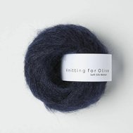 Knitting for Olive Soft Silk Mohair Navy Blue