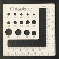 CHIAOGOO měřidlo jehlic a vzorku 7.5 x 7.5 cm