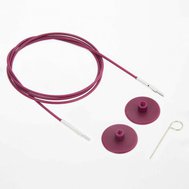 KnitPro vyměnné bezpaměťové lanko fialové - 40 cm
