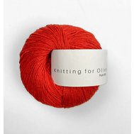 Knitting for Olive Pure Silk Blood Orange/Blodappelsin