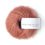 Knitting for Olive Soft Silk Mohair Plum Rose