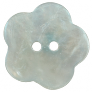 Knoflík perleť kytička modrá 12,5 mm 5536/20-259