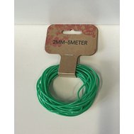 Opry Stitch wire cords 2mm/5m - odkládací lanka zelená