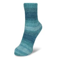 Flotte Socke 4f. Cashmere-Merino 1323 petrol-türkis-blau