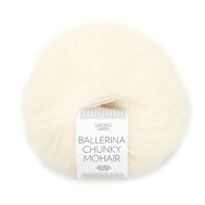 BALLERINA CHUNKY MOHAIR 1012 Hvit