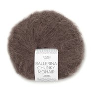 BALLERINA CHUNKY MOHAIR 3880 Mørk sjokolade BALLERINA CHUNKY MOHAIR 3880 Mørk sjokolade