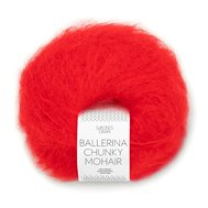 BALLERINA CHUNKY MOHAIR 4018 Scarlet Red BALLERINA CHUNKY MOHAIR 4018 Scarlet Red