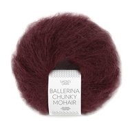 BALLERINA CHUNKY MOHAIR 4372 Dyp burgunder BALLERINA CHUNKY MOHAIR 4372 Dyp burgunder