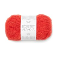 BØRSTET ALPAKKA 4018 Scarlet Red BØRSTET ALPAKKA 4018 Scarlet Red