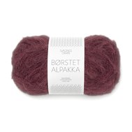 BØRSTET ALPAKKA 4372 Dyp burgunder BØRSTET ALPAKKA 4372 Dyp burgunder