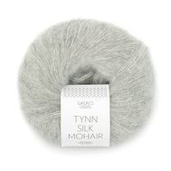 TYNN SILK MOHAIR 1022 Lys gråmelert