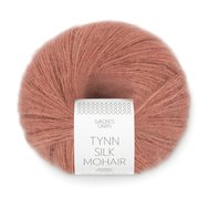 TYNN SILK MOHAIR 3553 Støvet plommerosa