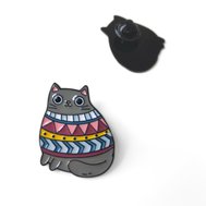 Pin Kočka ve svetru