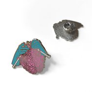 Pin Pletený mozek růžový