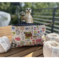 Yarn Queen projektová taška na zip Ruční práce Yarn Queen projektová taška na zip Ruční práce