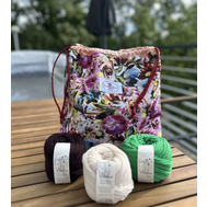 Yarn Queen projektová taška  Paní Kytková - Kanvas