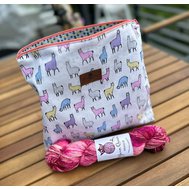 Yarn Queen projektová taška na zip Paní Lamičková